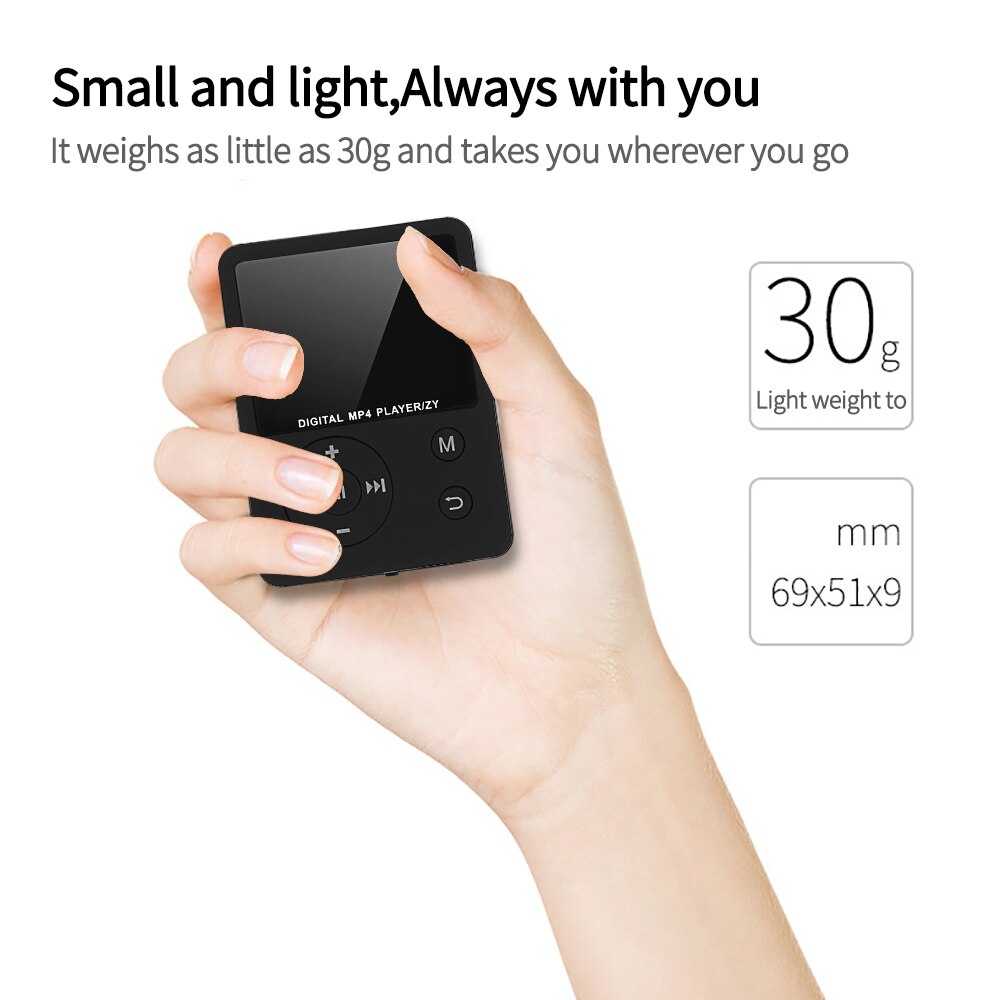 1.8inch Portable Music Displayer 2.5d Tft Screen Fm Electric Book Reader Portable Electric Book Reader Music Displayers