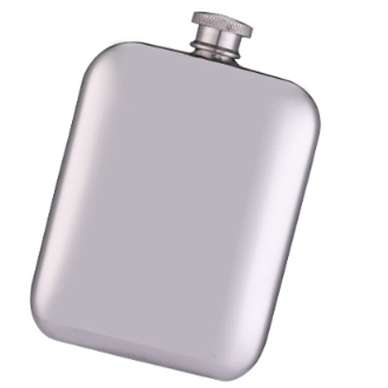 Tragbare Edelstahl Flachmann Alkohol Flasche Reise Whiskey Alkohol Schnaps Flasche Wein Whiskey Topf Getränk Flasche: 6oz