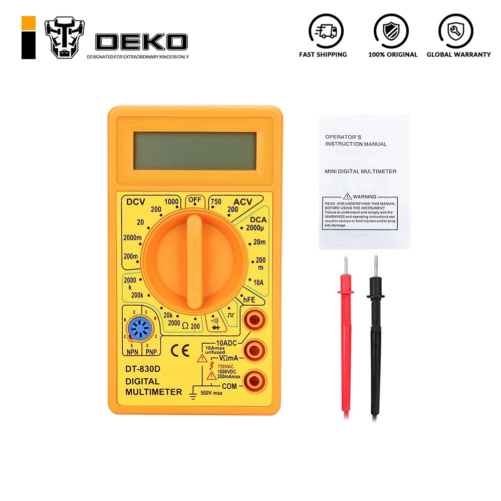 DEKO Electric Digital Multimeter Tester