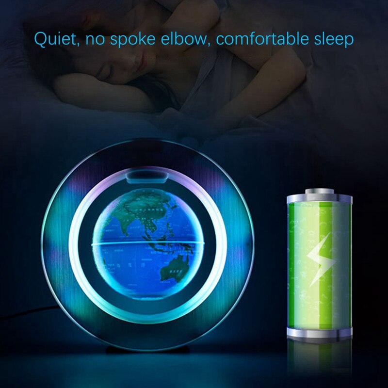 Floating Globe World Map Magnetic Levitation Globes O-Frame LED English Globe for Kids US Plug