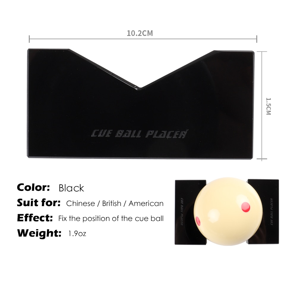Importez le matériel acrylique repère de boule de queue billard billard Carom Position de queue marqueur léger accessoire résistant à l'usure Moothly