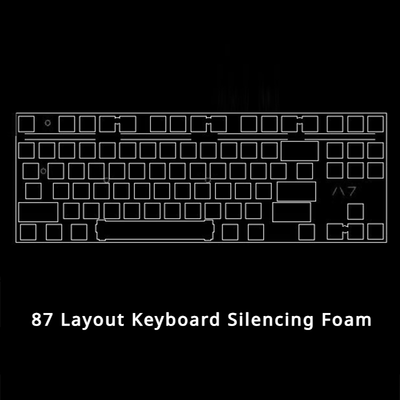 Kelowna mechanische Tastatur Schall dämpfung Schaum Tastatur DIY Modifikation 3mm Poron Schall dämpfung Baumwolle Regen 75 gx87 68/75/87/96/98/104