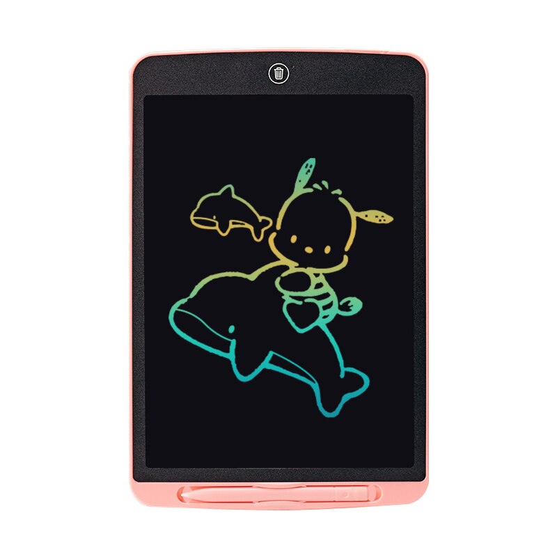 12 inch Digital Writing Tablet LCD Screen Electronic Drawing Tablet Children Writing Drawing Board: 12 Inch -Color-Pink