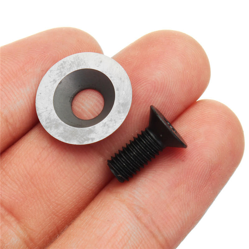 ALLSOME 16mm 16x3-30 Degree Round Carbide Insert Cutter for Finisher Wood Turning Lathe Tools HT2435+