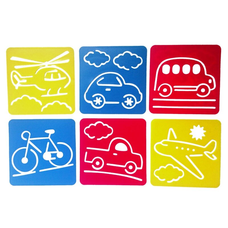 PP Plastic Painting Stencils DIY Washable Drawing Templates For Children Kids Painting Learning Child Painting Stencil