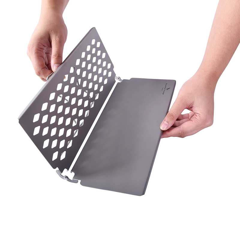 Grenzenlose Reise Titan Grill mit Braten Platte draussen Steak BBQ Holzkohle Grill Netto Ultraleicht Faltbare Camping Tisch Ti2028C