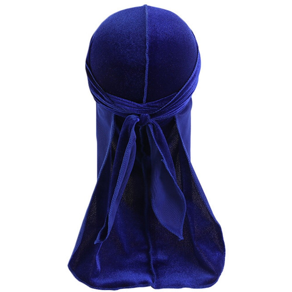 Pañuelo de terciopelo Durag para niños, pañuelo de Color sólido Doo, ondas, gorro, diadema