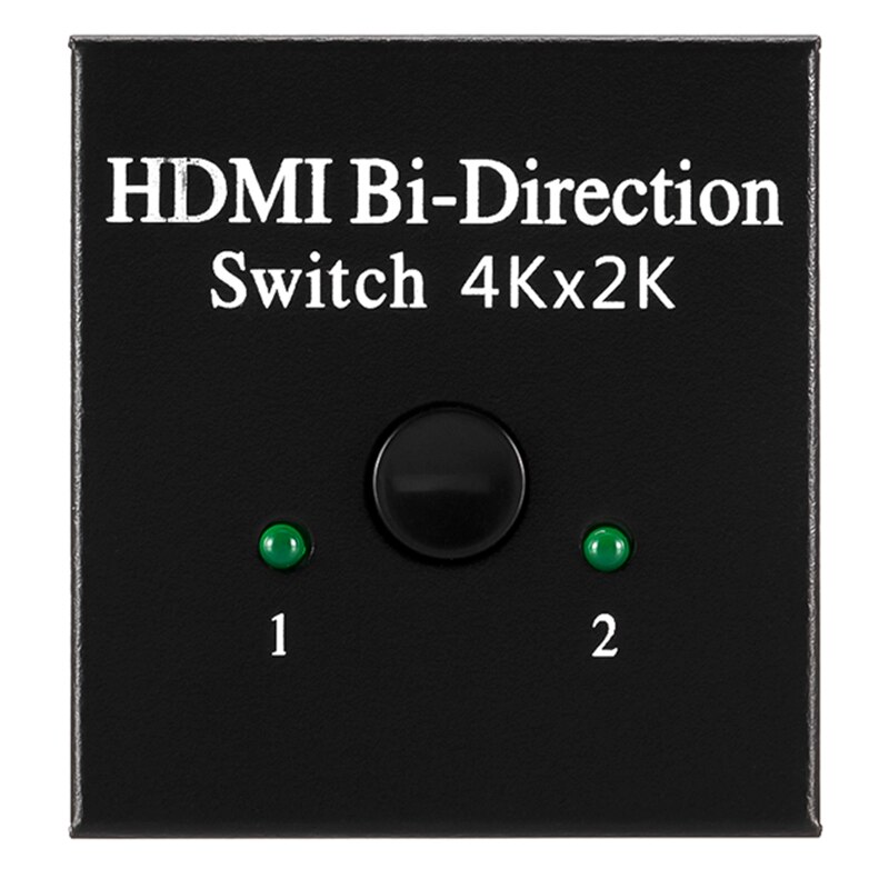 2 Ports Bi-Directional 4K HDMI Splitter HDMI Switch Switcher 1X2 2X1 Split 1 in 2 Out Amplifier 1080P 4Kx2K Switcher: Default Title