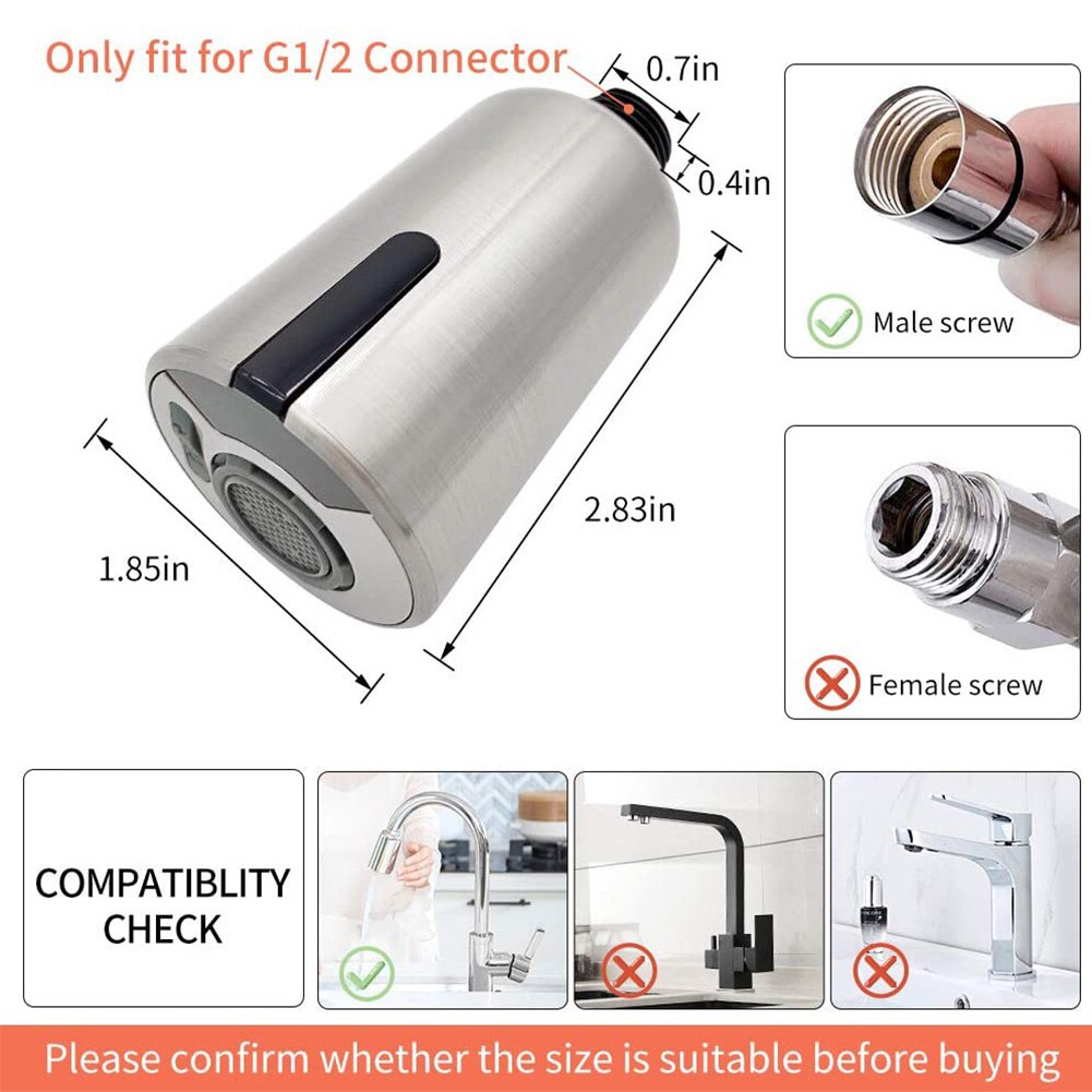 Smart Touchless USB Port Kitchen Bathroom Faucet Adapter Automatic Motion Sensor Induction pull-out kitchen faucet nozzle