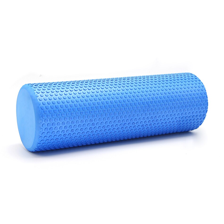 Yoga Pilates Yoga Block Pilates EVA Foam Roller Massage Roller Muscle Tissue Fitness Gym Yoga Pilates Workout Fitness Exercise: Blue45 x15