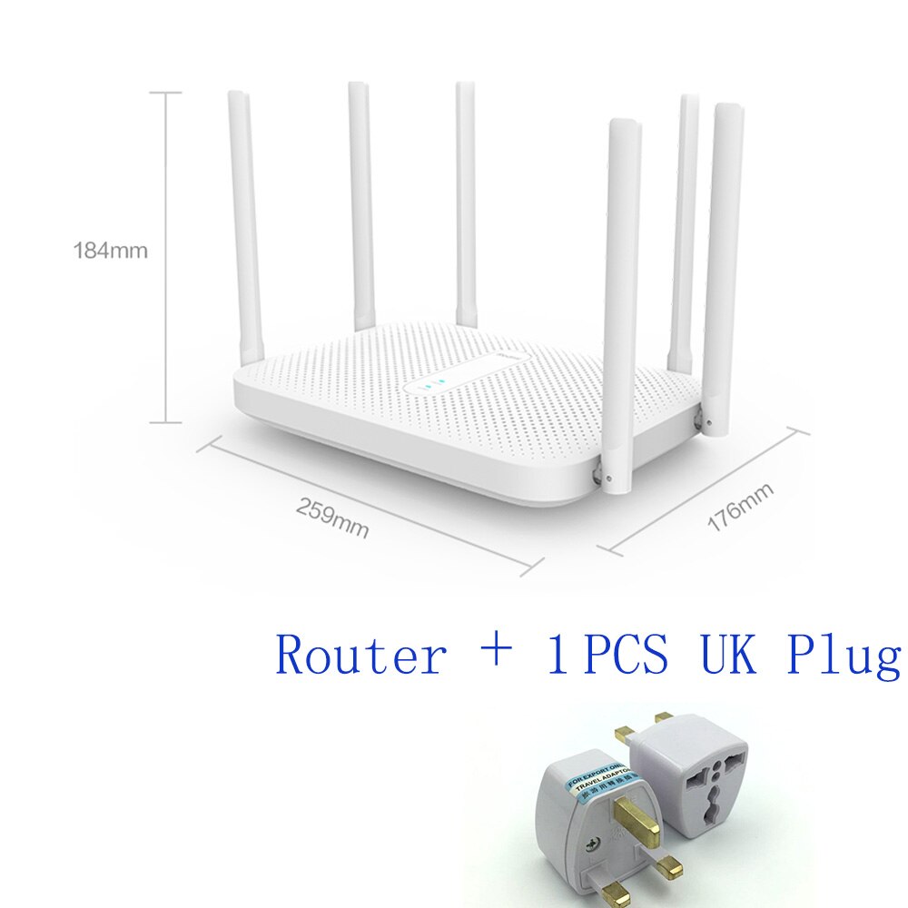 Original Xiaomi Redmi AC2100 Router AC2100 2.4G 5.0GHz 128MB RAM 2033Mbps Wireless Router Wifi Repeater Work with Mijia APP: uk plug