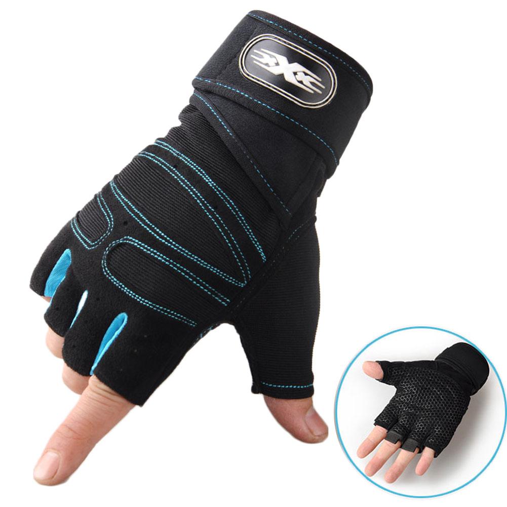 Himiss Man Anti-Slip Half Vinger Handschoenen Comfortabel Ademend Sport Handschoenen Voor Outdoor Sport Fietsen Gewichtheffen: MULTI / L