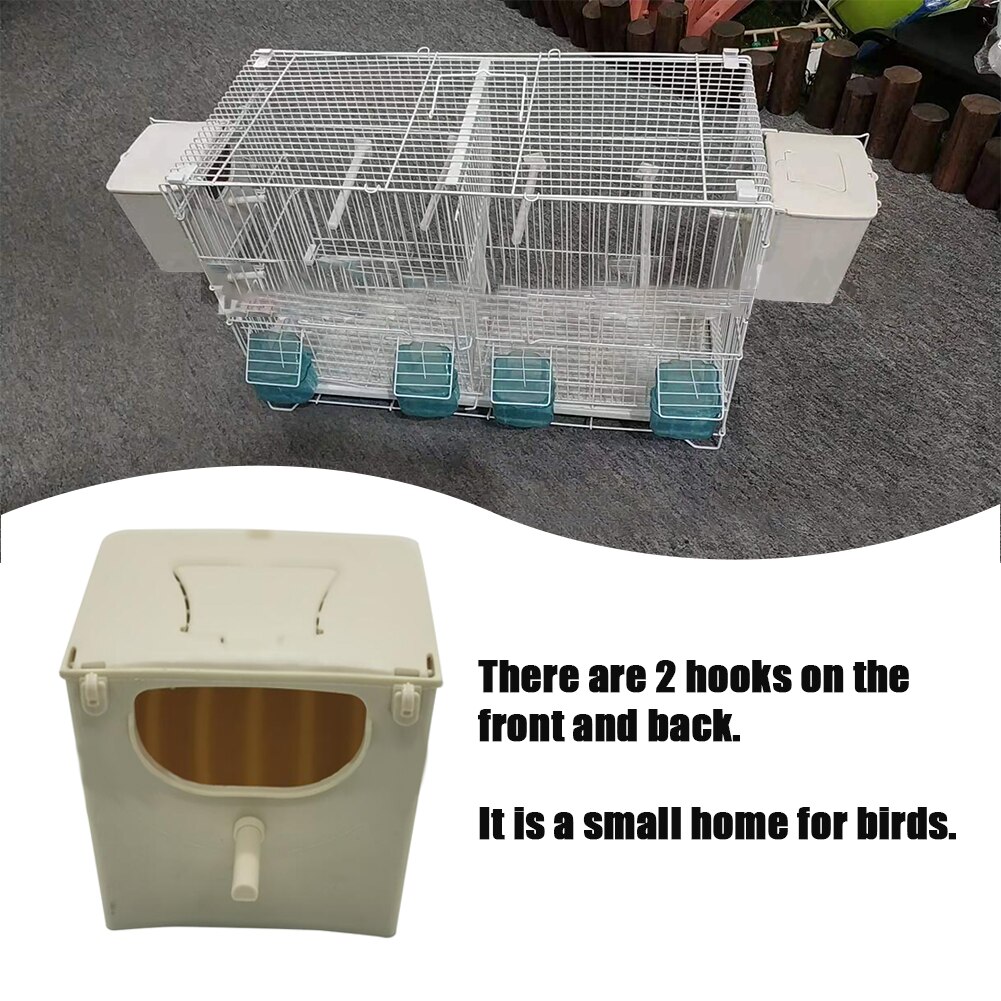 Bird Nest Box Bird's Nest Breeding Bird Cage Mount Nesting Box Plastic Parakeet House Breeding Mating Box Cockatiel Chicken Nest