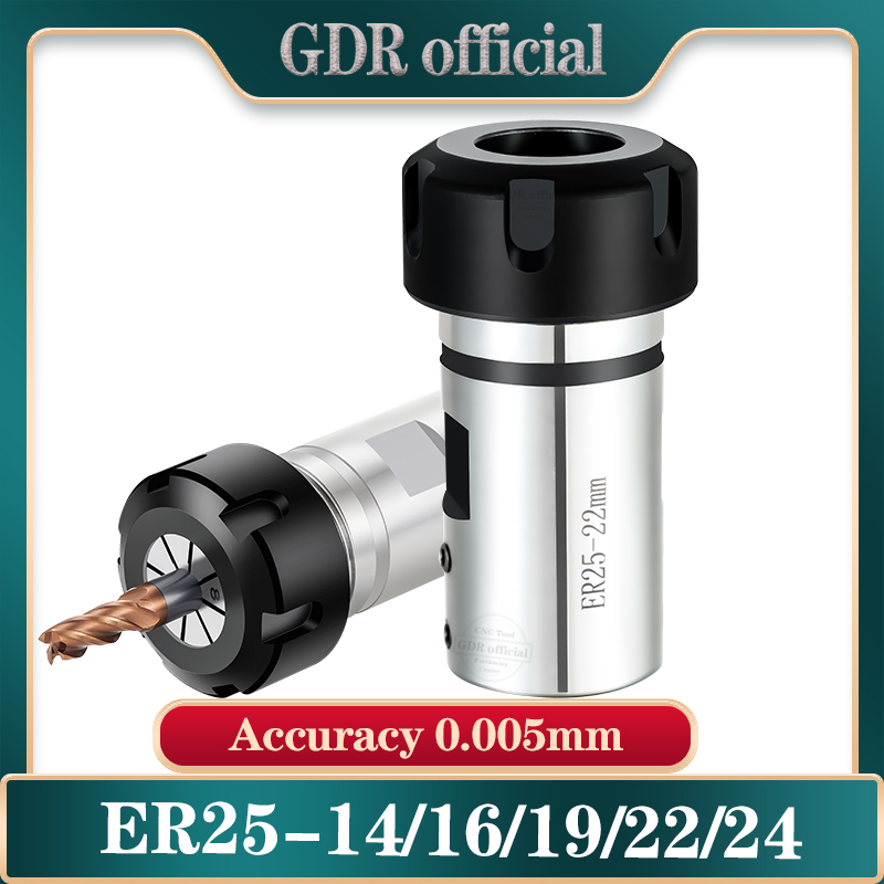 ER25 spannzange Spindel Motor Welle Verlängerung Stange Spindel Spannfutter Drehmaschine Werkzeug Spindel Werkzeug Bar Tool Set 14mm 16mm 19mm 22mm 24mm