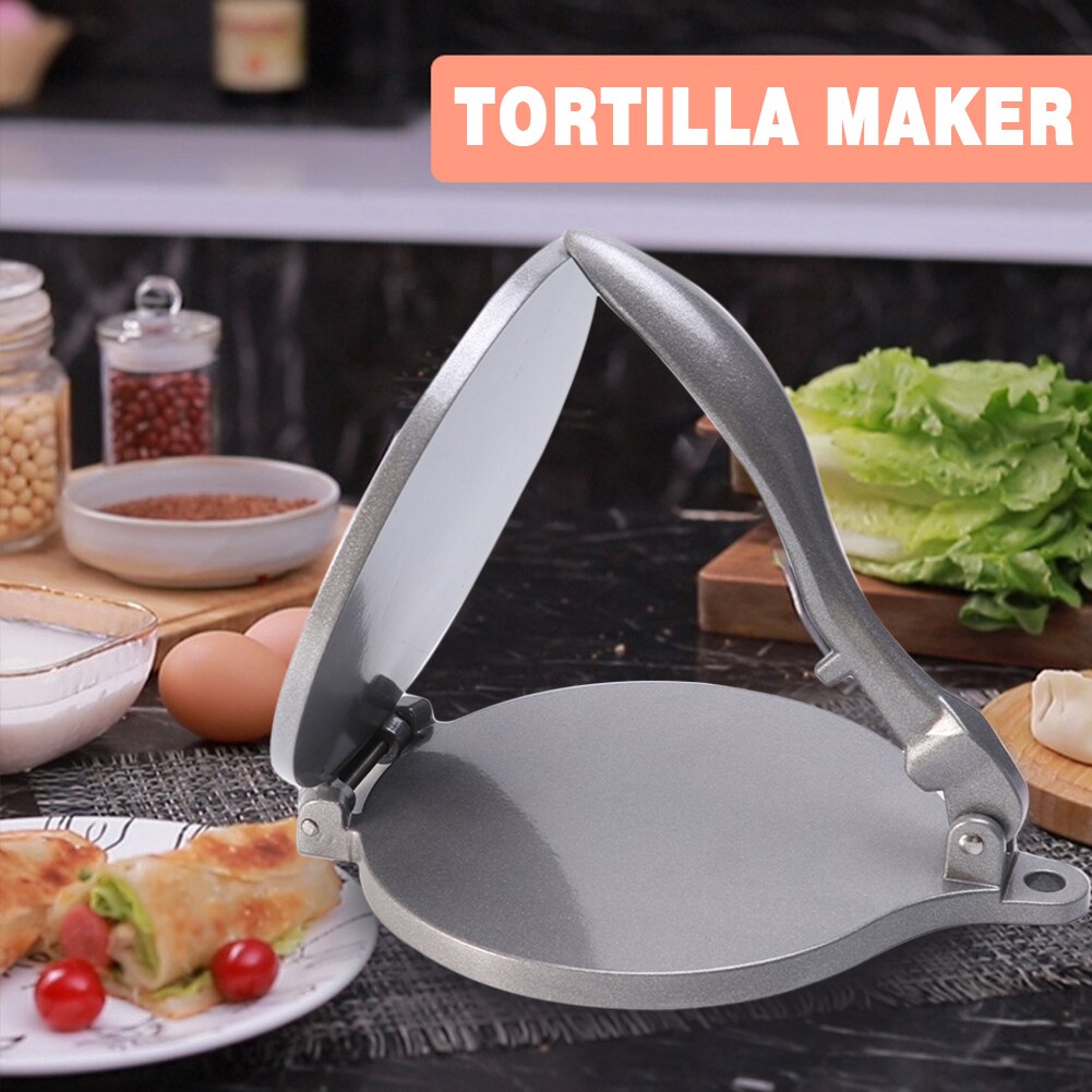 Prensa Manual antiadherente para pastelería de restaurante, máquina para hacer tortillas de fácil limpieza, multifuncional, de aleación de aluminio, para cocina y comedor