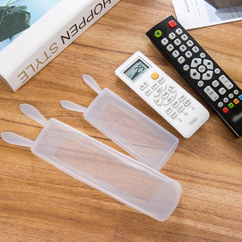 1 stk silikone fjernbetjening sød kanin tv air condition støvcover beskyttelsescover cover vandtæt støvbeskytter opbevaringstaske