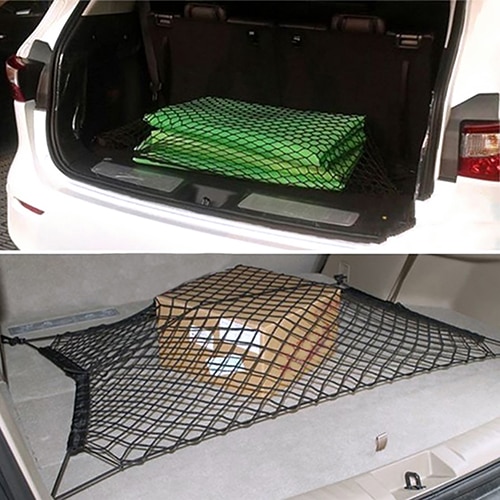 70*70 Cm Universele Kofferbak Bagage Achter Cargo Organizer Opslag Elastische Mesh Net Houder 4 Plastic Haken Auto mesh