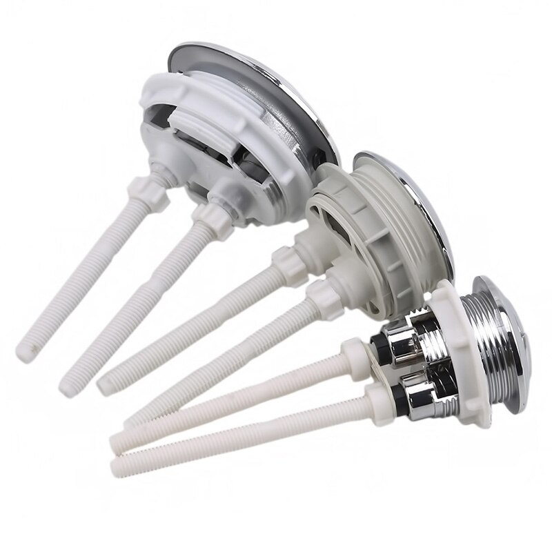 55mm Dual Flush Toilet Tank Round Valve Push Button Water Saving For Closestool Bathroom Accessories