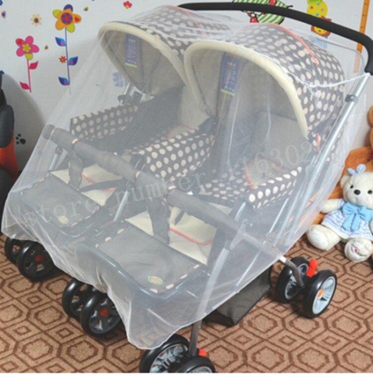 Neugeborene Zwilling Kinderwagen Moskitonetz Für Zwillinge Kinderwagen Kinderwagen schutz Fliege Mücke-insekt-wanzen Abdeckung Kleinkinder Zwilling Kinderwagen Netz Bar: Ursprünglich Titel