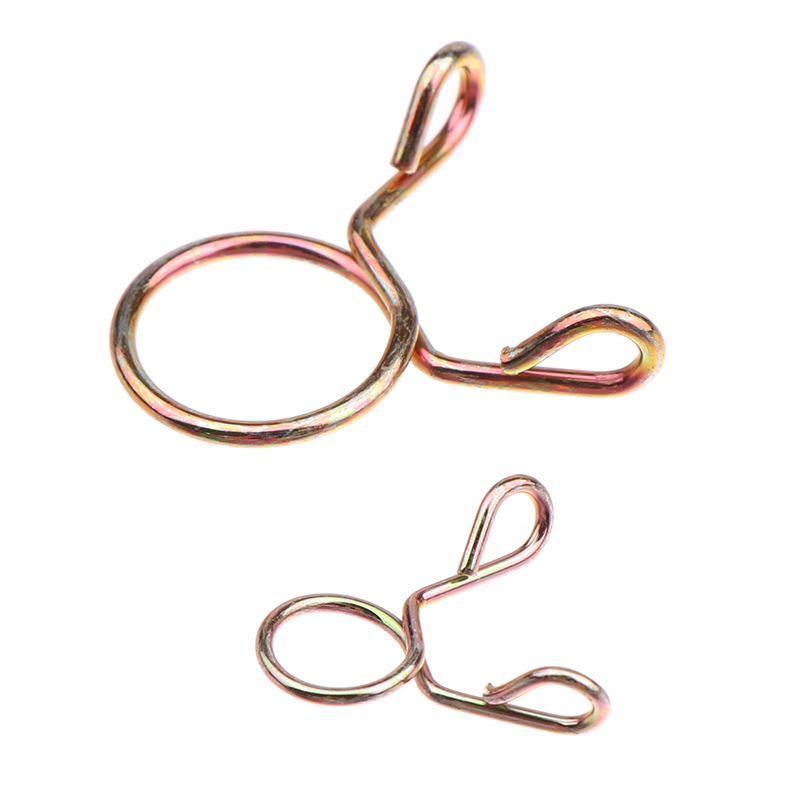 126 Pz/scatola 5mm-14mm Fascetta per Tubo Zincato Clip a Molla Tubo per Ingranaggi Fascetta per Linea Carburante per Barche Moto