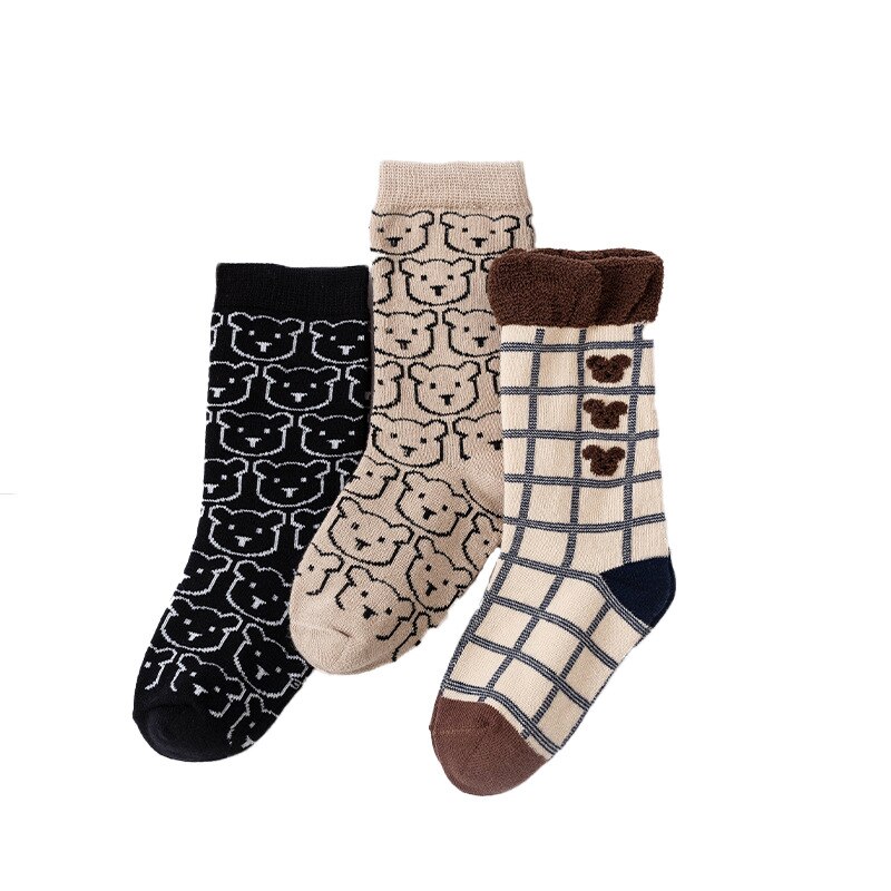 Calza per bambini autunno cartoon orso baby Legwarm cotton tube boy girl calza scaldamuscoli per bambini