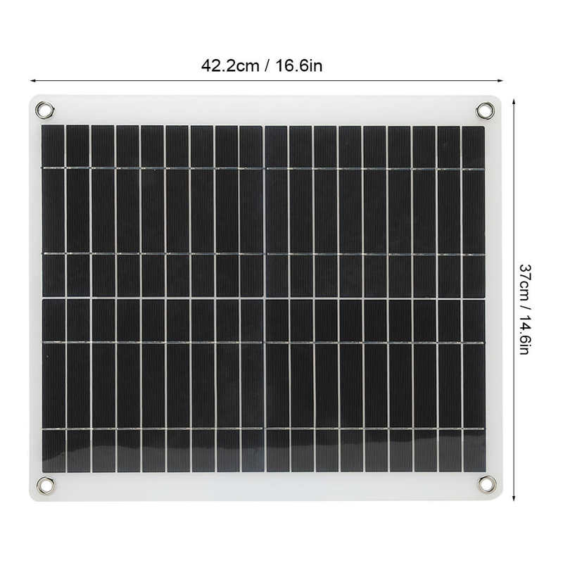 25W Portable Flexible Polycrystalline Solar Panels Charging Board Solar System DIY For Battery Cell Phone Chargers Portable