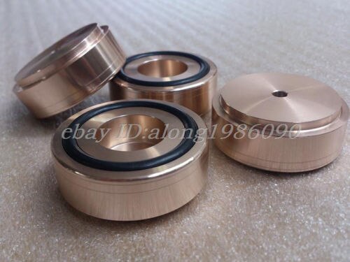 Hifi winkel 4 stks aluminium machine voeten-GOUD Diameter: 44mm, hoog: 17mm model C