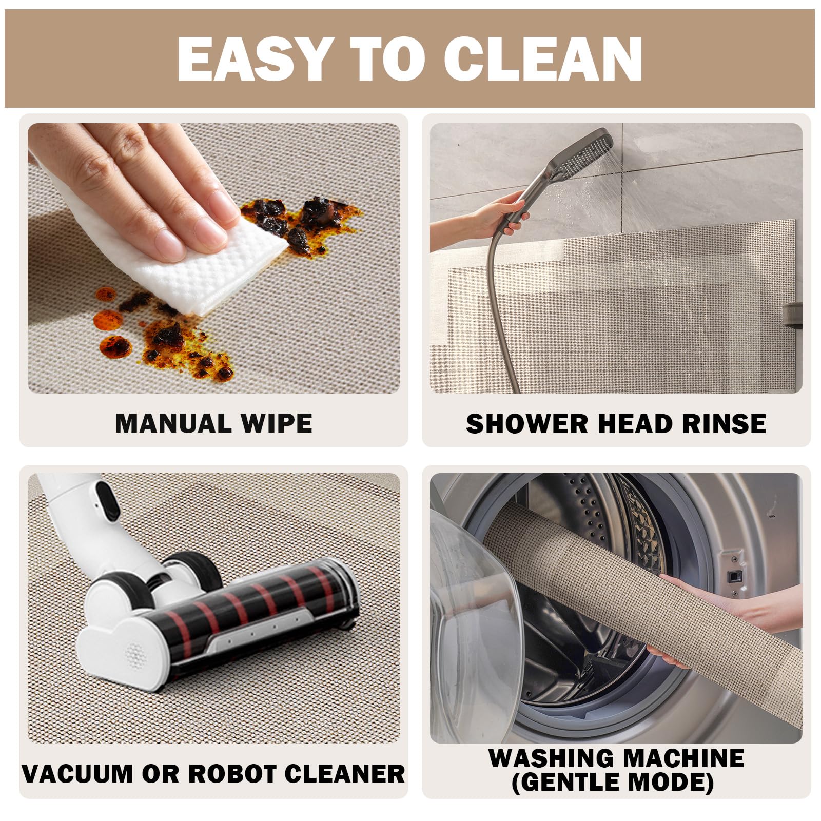 VIKAMA-alfombras antideslizantes para baño, alfombra con respaldo de goma súper absorbente de secado rápido, alfombra de baño de tierra de diatomeas, decoración del hogar