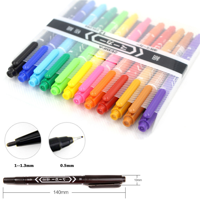 Marqueurs de peinture à base d'huile à double tête colorée, 12 pièces, stylo à séchage rapide étanche pour Album Album à faire soi-même CD, papeterie de décoration