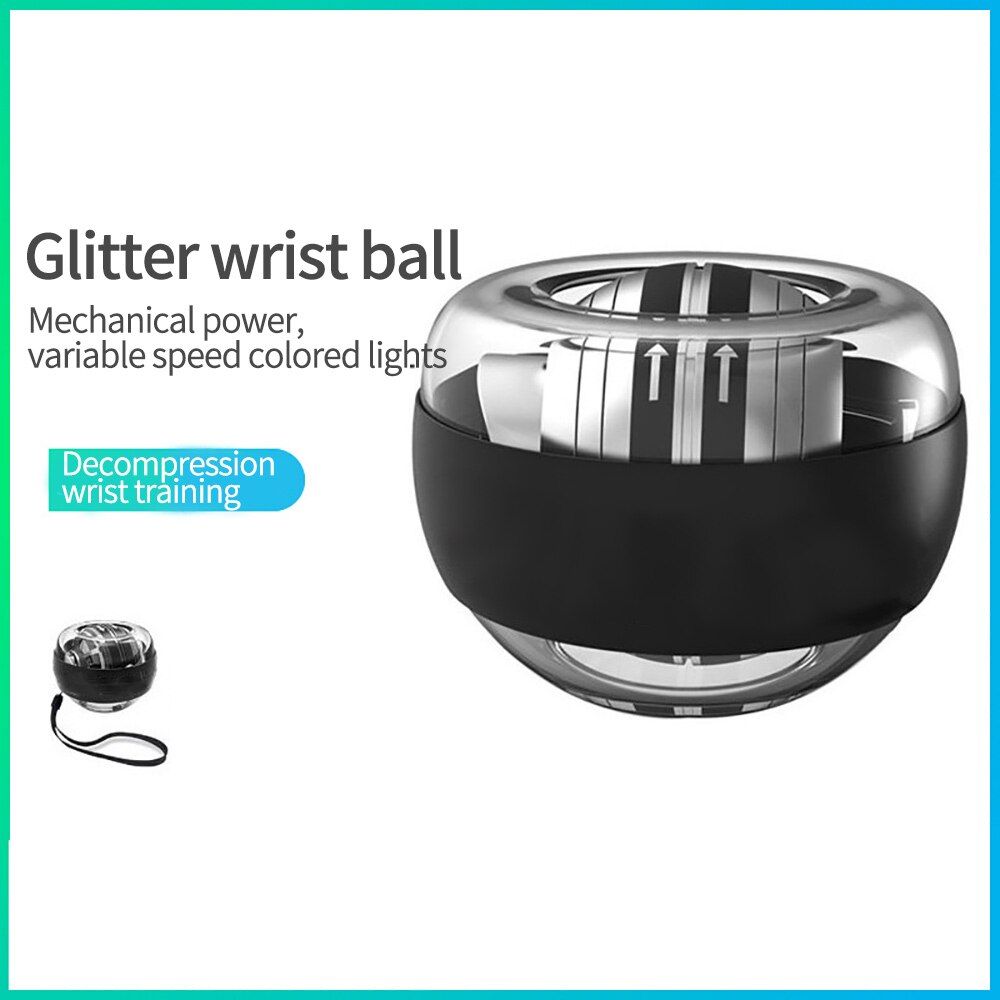 LED Wrist Ball Strengthener Super Gyroscope Powerball Self-Starting Gyro Arm Force Trainer Muscle Relax Gym Fitness Equipment