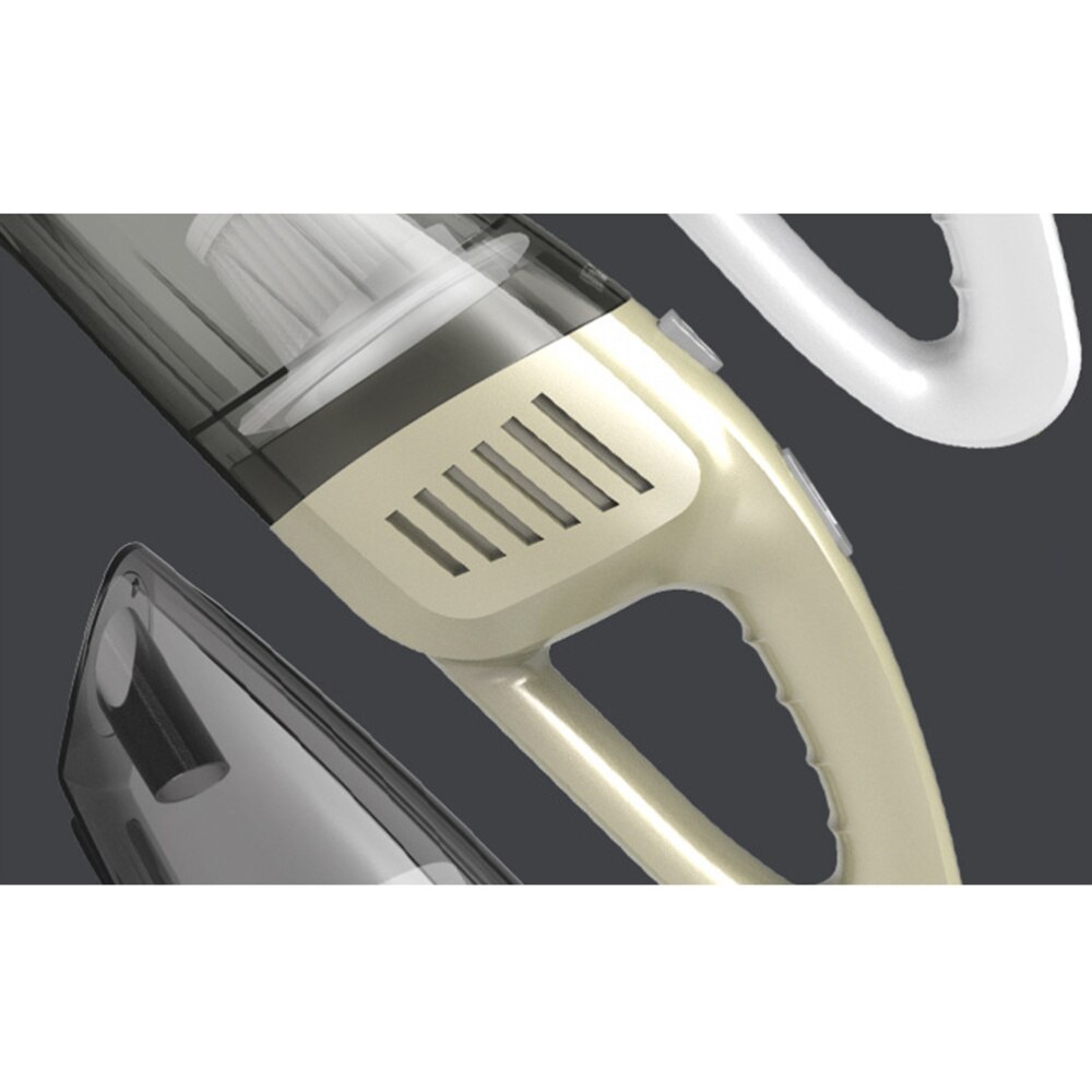 Wired Handheld Dust Busters Wet and Dry Portable Auto Vacuum Cleaner for Car (Black)