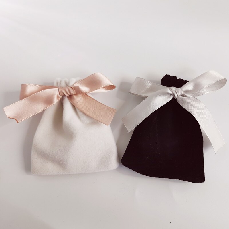Velvet Jewelry Pouch Drawstring Bag Packaging Necklace Bracelet Makeup Bead Storage Bags Earring Packing Pouch 10pcs/lot
