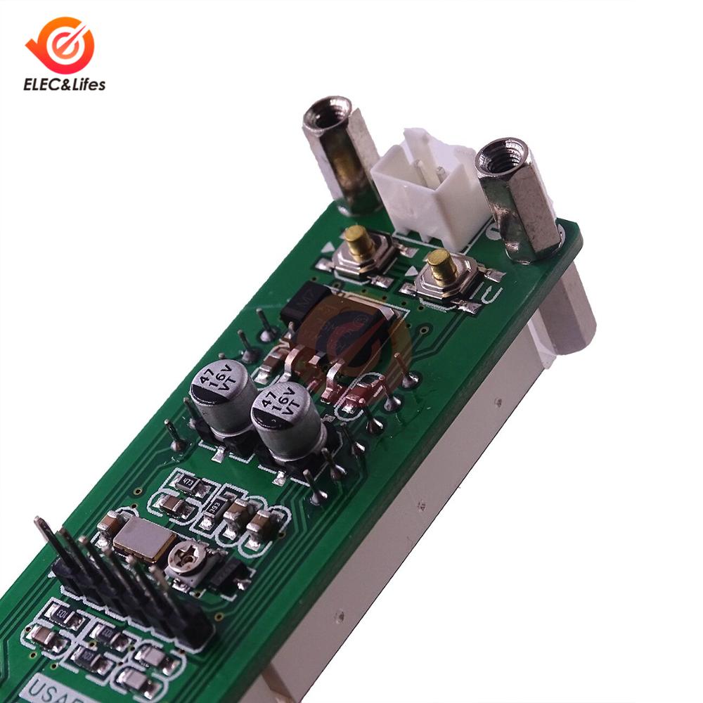 Pantalla LED roja/azul/verde, 6 dígitos, 0,1 MHz ~ 65MHz, medidor de frecuencia RF Digital, Contador, cimómetro, PLJ-6LED-A, CC 8V ~ 15V