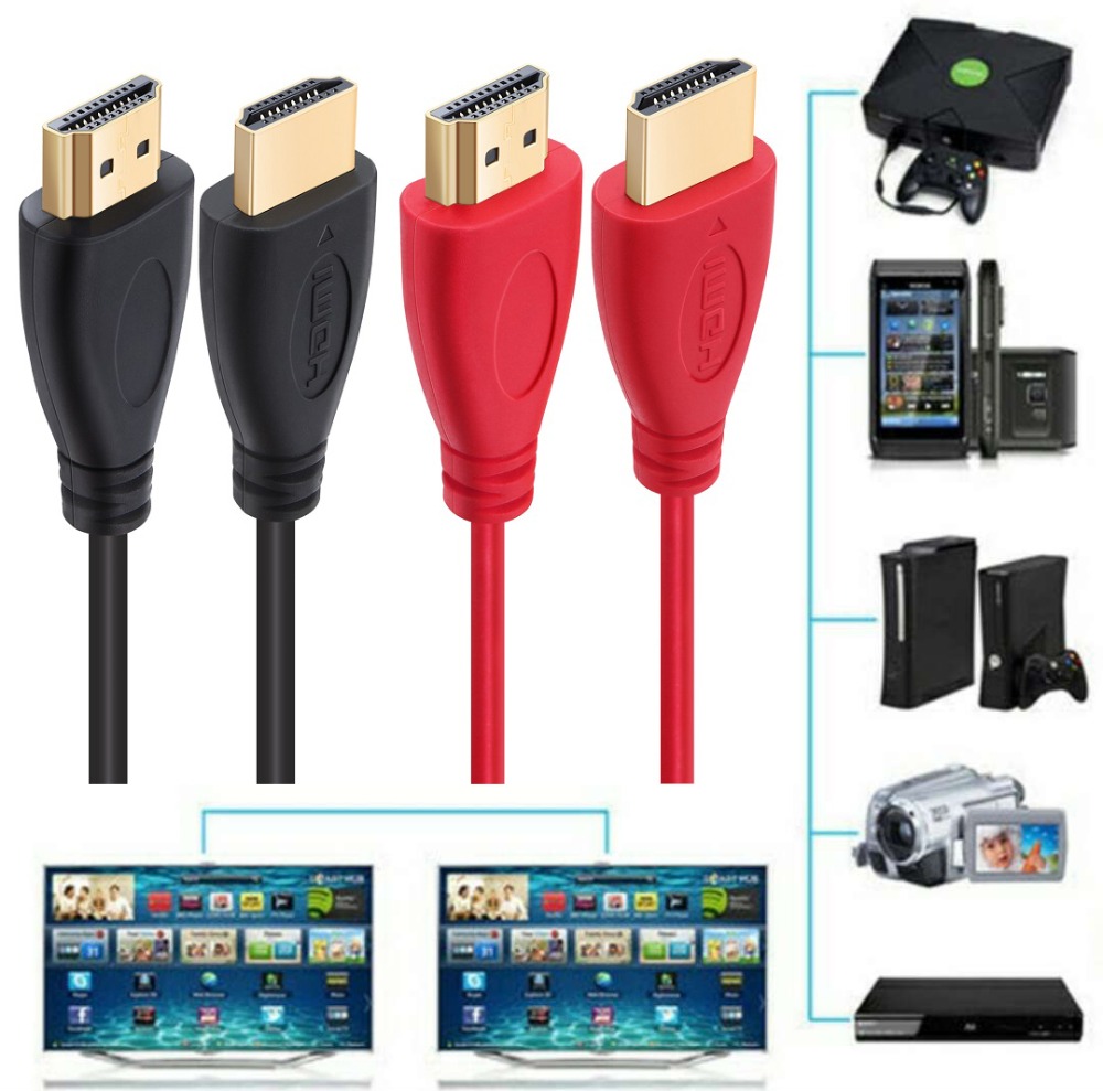 Shuliancable 1.4V 1080P 3D Version HD High Speed HDMI Cable Gold-Plated Plug Male to Male HDMI CABLE for Xbox Play Station PS3/4