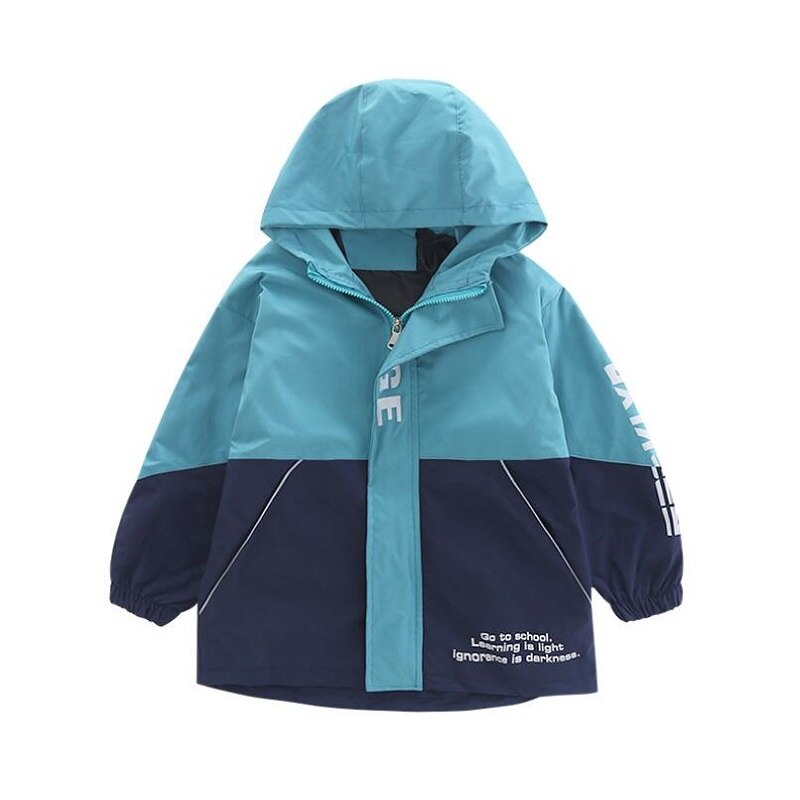 Lente 4-14Y Kinderkleding Jongens Jassen 2022 Trendy Buitenlandse Stijl Capuchon Katoenen Uitloper Kids Tops Windjack