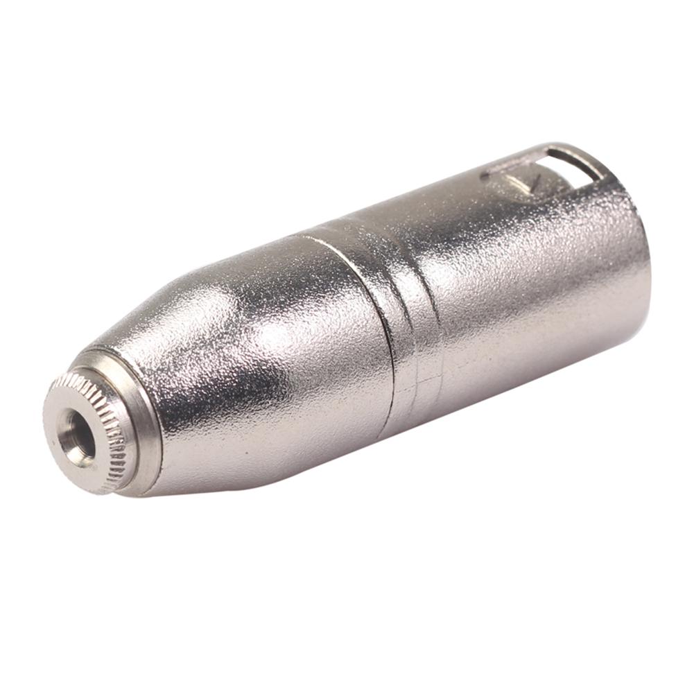 3Pin Adapter All Copper Contact Piece Zinc Alloy Shell XLR Female to 1/8 inch 3.5mm Male Audio for Amplifier Headphone Mic: Default Title