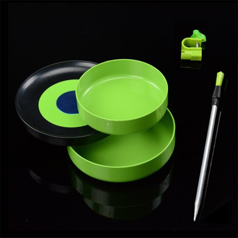 Bandeja magnética para cebo de pesca al aire libre, bandeja de plástico para cebo, plato de tres pisos, accesorios de pesca multifunción