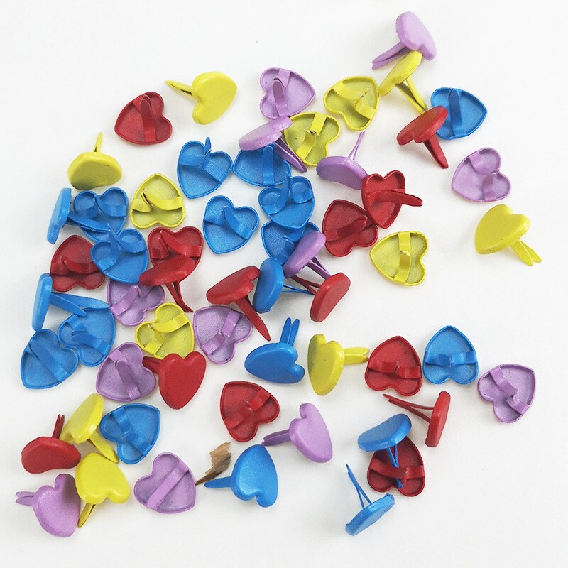 Mini clavos de Metal con patrón de mezcla, hechas a mano álbum de recortes de manualidades, accesorios para manualidades, decoración del hogar, sujetador con adornos Brad, 30 Uds.