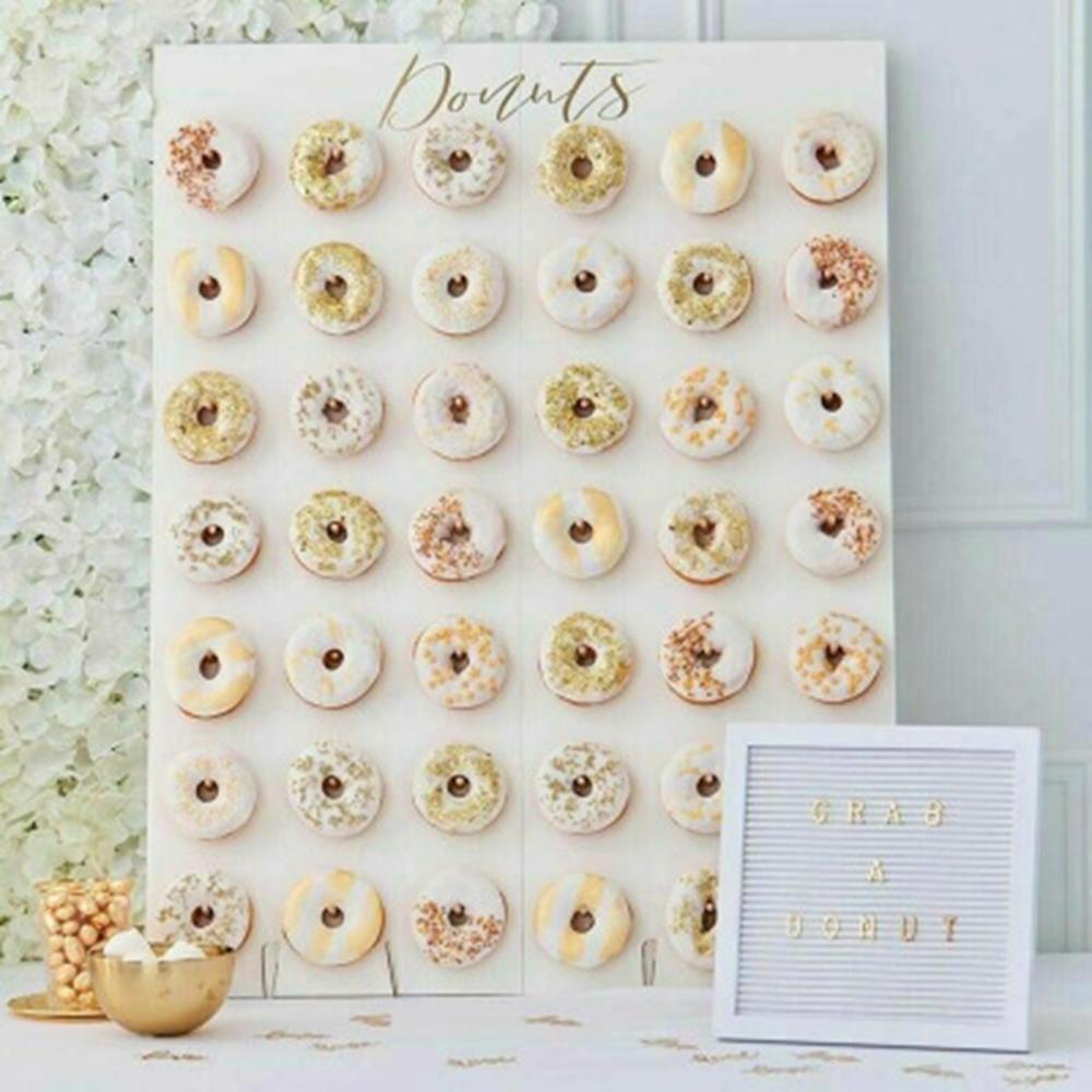 Munk vägg håller godis söt vagn munk födelsedagsfest tillbehör bröllop rustik inredning trä bröllop bord dekor baby shower