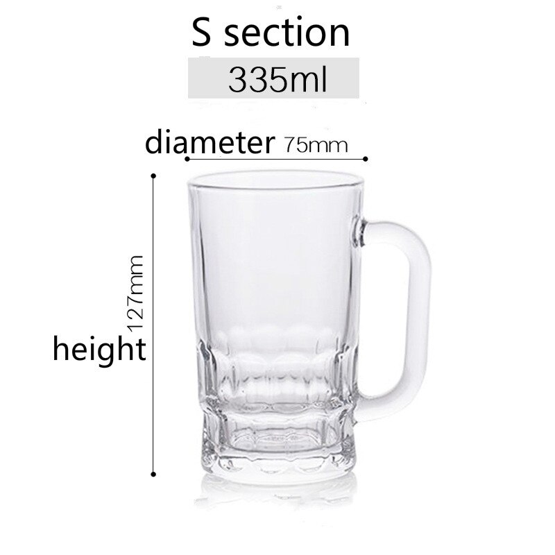 European whiskey glass household crystal glass foreign wine glass spirit wine glass diamond beer glass: S  335 ML