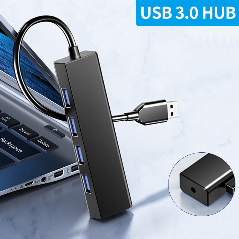 4 In 1 Usb Hub High Speed 4 Poorts Usb 3.0 Hub Usb-poort Draagbare Otg Hub Usb Kabel Splitter adapter Voor Computer Accessoires