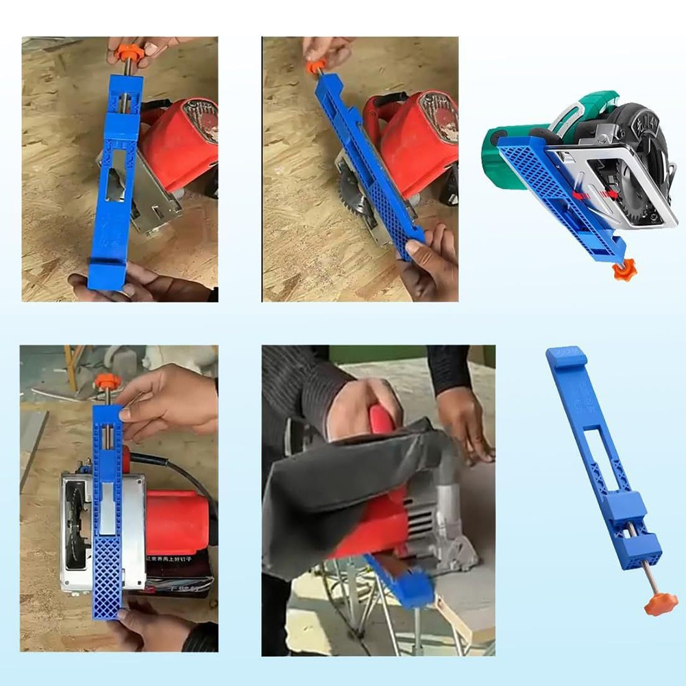 Adjustable Cutting Machine Base Guide Cut Circular Saw Guide Clamp Wood Cut Guide for Precision Cutting and Milling Tasks