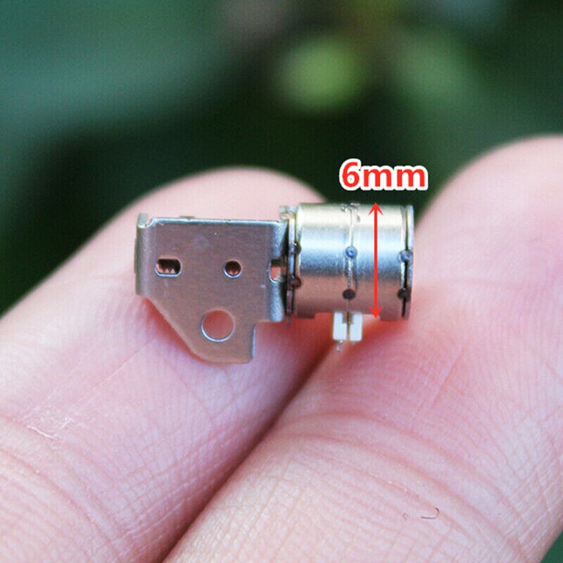 Præcisionsglide skrue stepper 6mm miniature 2 fase 4 tråd motor mini step motor mikro skrue stang møtrik bevægelig blok til modeller