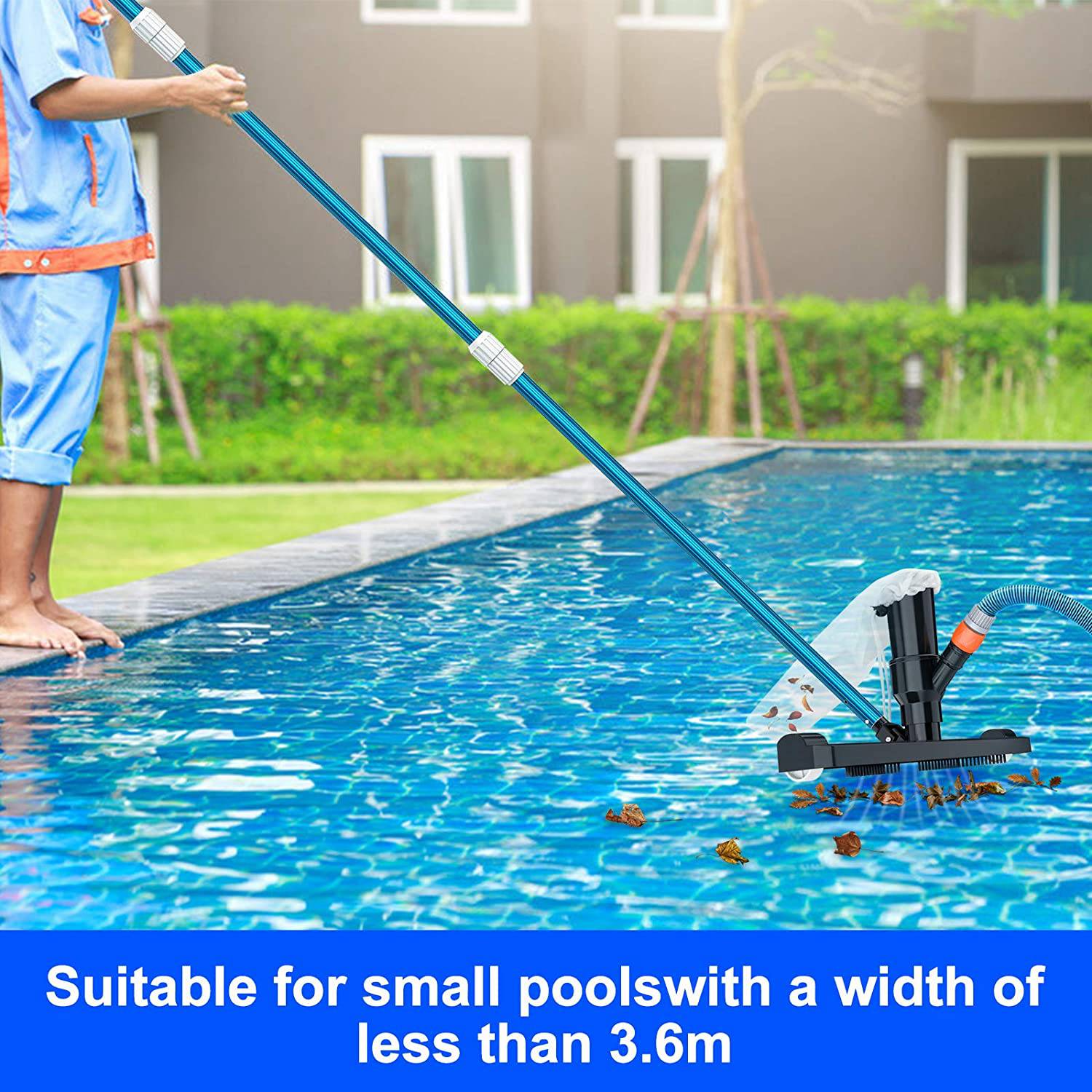 Zwembad Vacuüm Hoofd Accessoires Met Zak, 14Inch Breed Stofzuiger Schoonmaakproducten Voor Zwembad Spa &#39;S Vijvers Bad