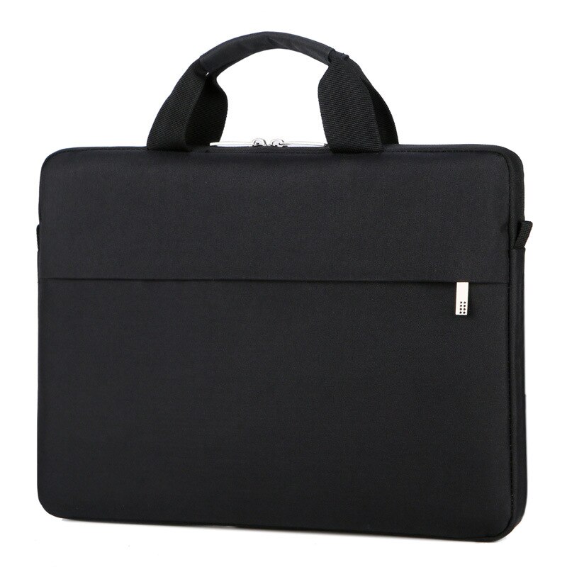 Bolsa impermeable para portátil, 40x30cm, para Macbook Air Pro 13, 15, bolso de hombro para ordenador, maletín: Black