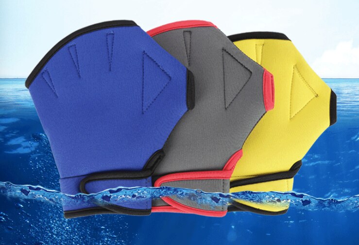 Zwemhandschoenen zwemvliezen waterhandschoenen snorkelen surfen volwassenen kinderen zwemmen vingerloos