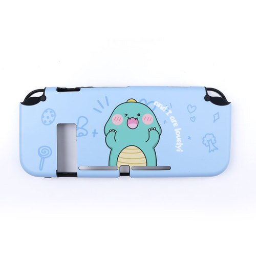 Nintend Interruttore Custodia protettiva Borsette Copertura Anime Dinosauro Sveglio Del Fumetto A Tema Del Silicone Agganciabile Per Nintend Interruttore Accessori NS: Blue dinosaur