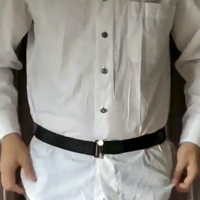 Ceinture antidérapante réglable pour homme, cadre de chemise, sangle d&#39;épaule, boucle de verrouillage, Anti-rides