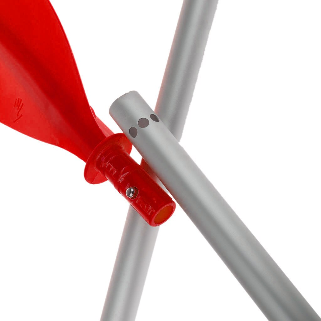 1 Pcs Detachable Asymmetrical Aluminum Kayak Paddle Float Afloat Oar Boat Rafting Paddle Canoe Oar Red Boating Accessories