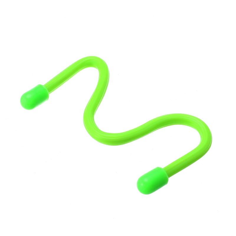 10 st / parti 3 '' 6 '' återanvändbar silikon kabelband band magisk gummi twist tie multifunktionsledning tråd arrangör gardin dekorativ